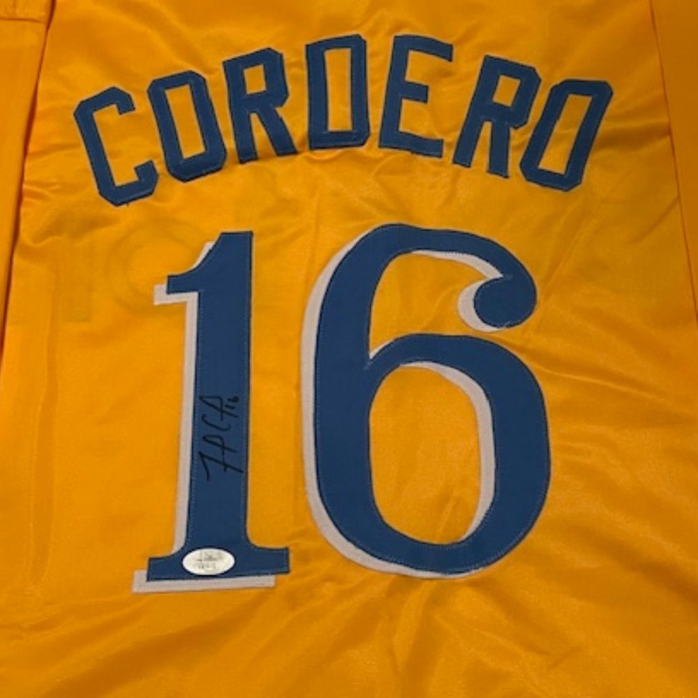 Franchy Cordero Boston Red Sox Autographed Baseball Style Jersey JSA W coa